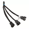 EK Water Blocks EK-kabelis Y-šakotuvas 3x 4 kontaktų PWM ventiliatoriams 10 cm