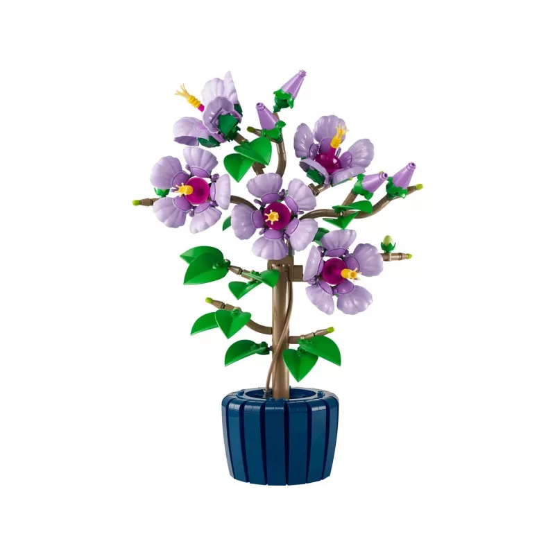 LEGO botanikos konstravimo rinkinys Hibiscus Flower 10372 – 660 dalių, demonstracinis modelis, 250×360×130 mm
