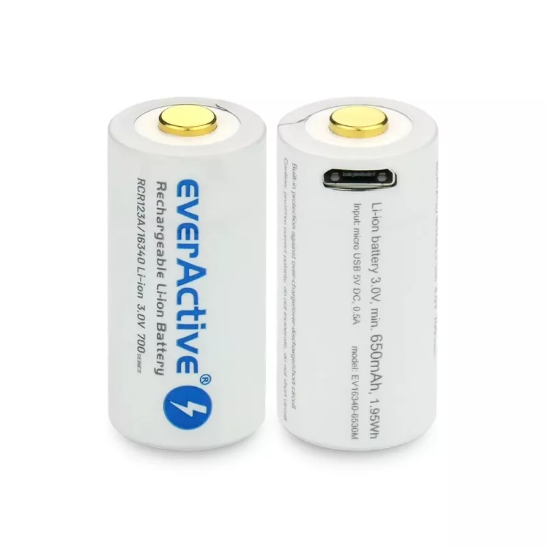 Įkraunama baterija everActive EV16340 700mAh 3V su Micro USB įkrovimu