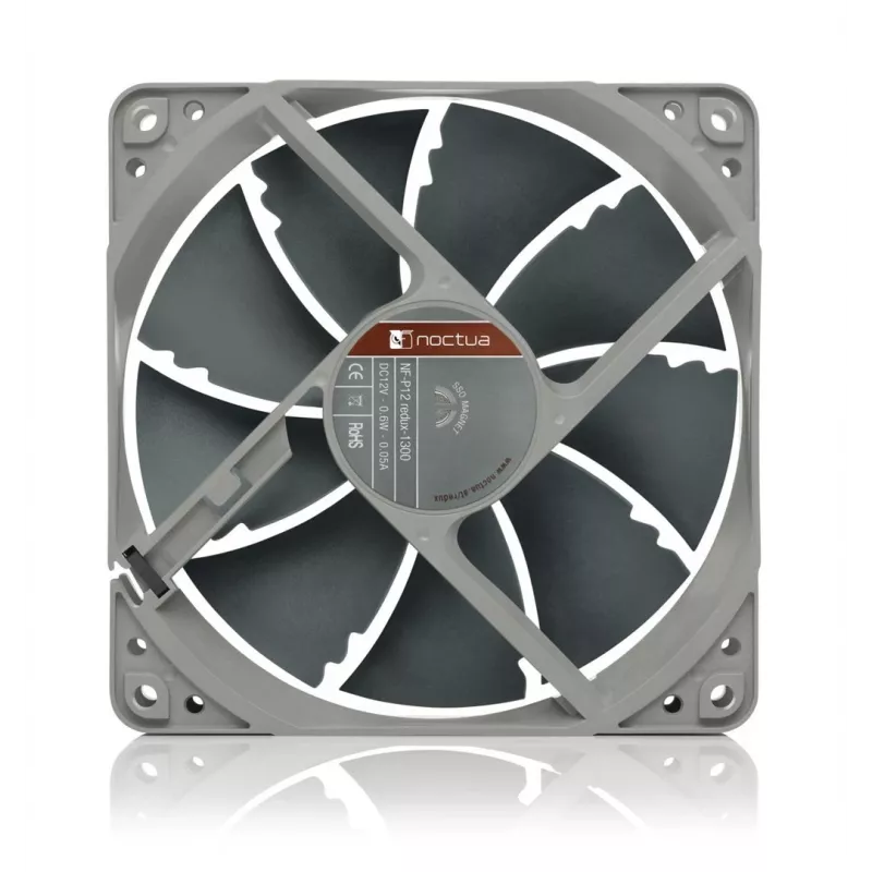 Noctua NF-P12 redux-1300 120 mm korpuso ventiliatorius, pilkas