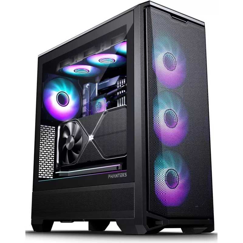 PHANTEKS Eclipse G400A Midi-Tower, grūdintas stiklas, D-RGB, juoda