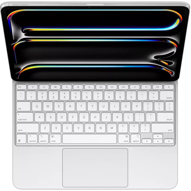 Apple Magic klaviatūra, skirta iPad Pro 13 colių M4, JAV anglų, balta QWERTY