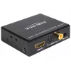 HDMI stereo / 5.1 kanalų garso išskyriklis 4K, adapteris juodas