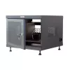 Stovo lentyna TECHLY 367652 kabelių tvarkyklė su 3M lipniu montavimu, plieninė, 550×550×410 mm, juoda