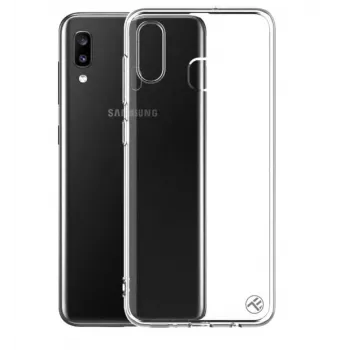 Silikoninis dėklas Tellur, skirtas Samsung Galaxy A20, permatomas, minkštas apsauginis dėklas