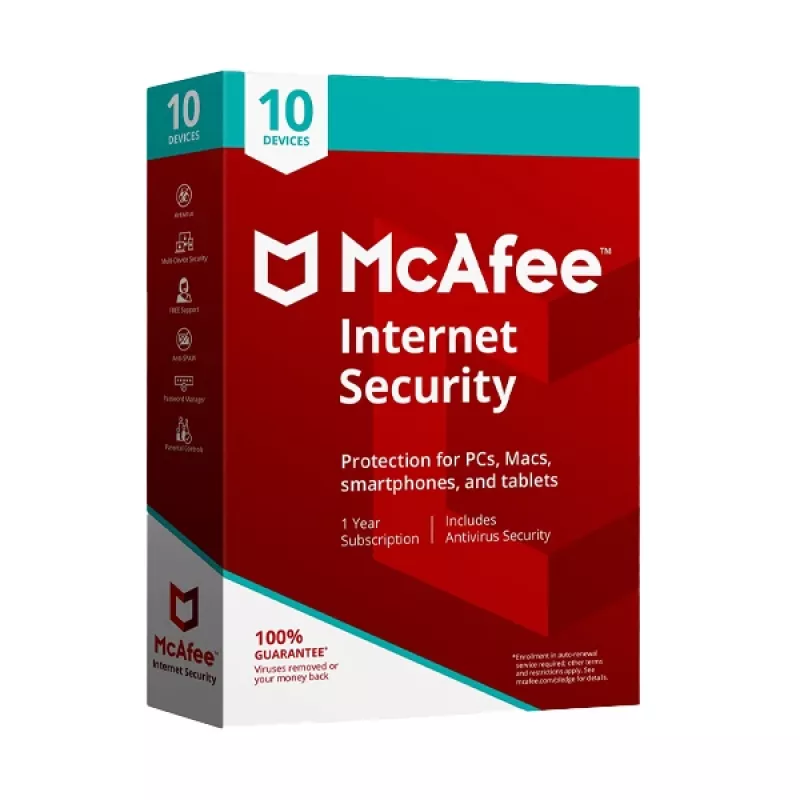 McAfee Internet Security 10 - Įrenginiai 1 Metai