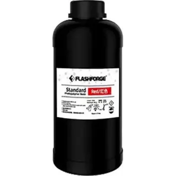 Standartinė raudona UV/LCD 3D spausdinimo derva 1 l Flashforge 405 nm