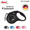 Flexi New CLASSIC 5 m juodas šunų ištraukiamas pavadėlis