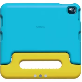 Nokia Tab T10 vaikiškas dėklas geltona-ciano spalvos EU (NT10-KIDSCOVER-CYN)