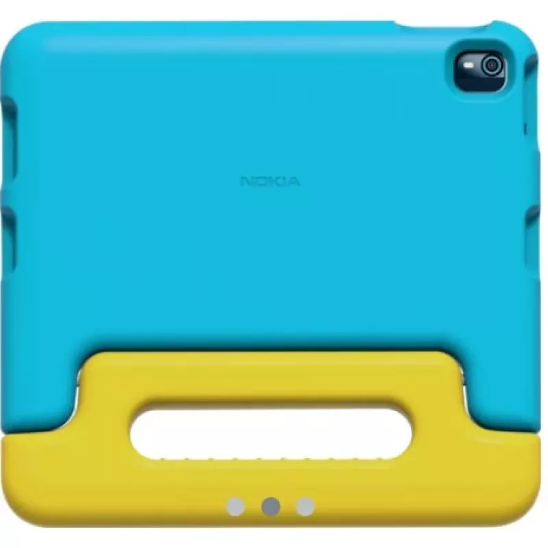 Nokia Tab T10 vaikiškas dėklas geltona-ciano spalvos EU (NT10-KIDSCOVER-CYN)