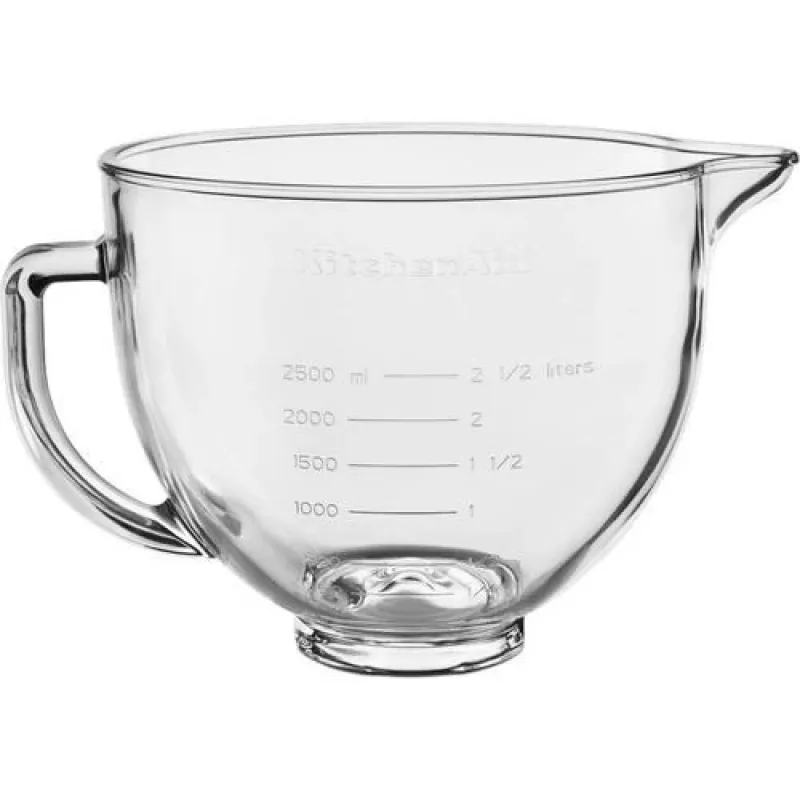 KitchenAid 5KSM5GB stiklinis dubuo, priedas stacionariems maišytuvams, 4,7 l