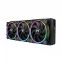 120 mm THERMALTAKE TS120 EX RGB korpuso ventiliatorius, 3 vnt. rinkinys, juodas