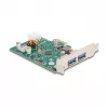 DeLOCK PCI Express x1 kortelė USB Type-C PD 30W 2x USB Type-A 5 Gbit/s