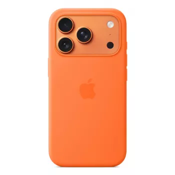 Silikoninis dėklas Apple iPhone 17 Pro MagSafe Oranžinis