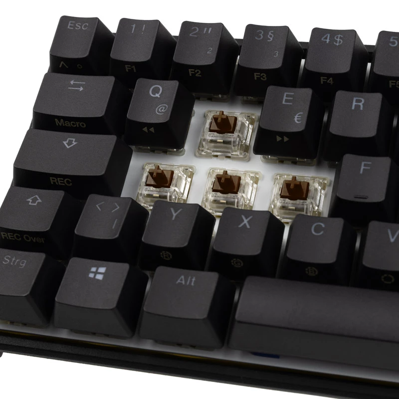 Ducky Mecha Pro SF klaviatūra, žaidimams, USB, vokiška, juoda