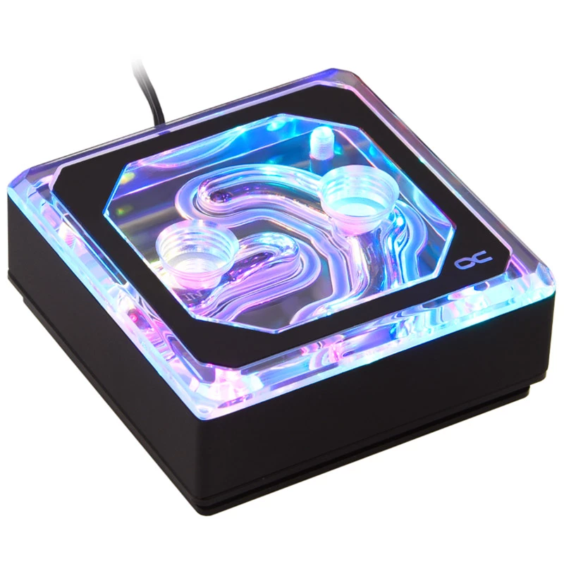 Alphacool 11992 - vandens blokas - Acetal - akrilas - Aliuminis - Žalvaris - Varis - Nikelis - Nerūdijantis plienas - Juoda - Skaidrus - 1/4 - 60 °C - 0,8 bar (11992)