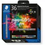 Brush Pen Staedtler Pigment Arts 36 spalvų