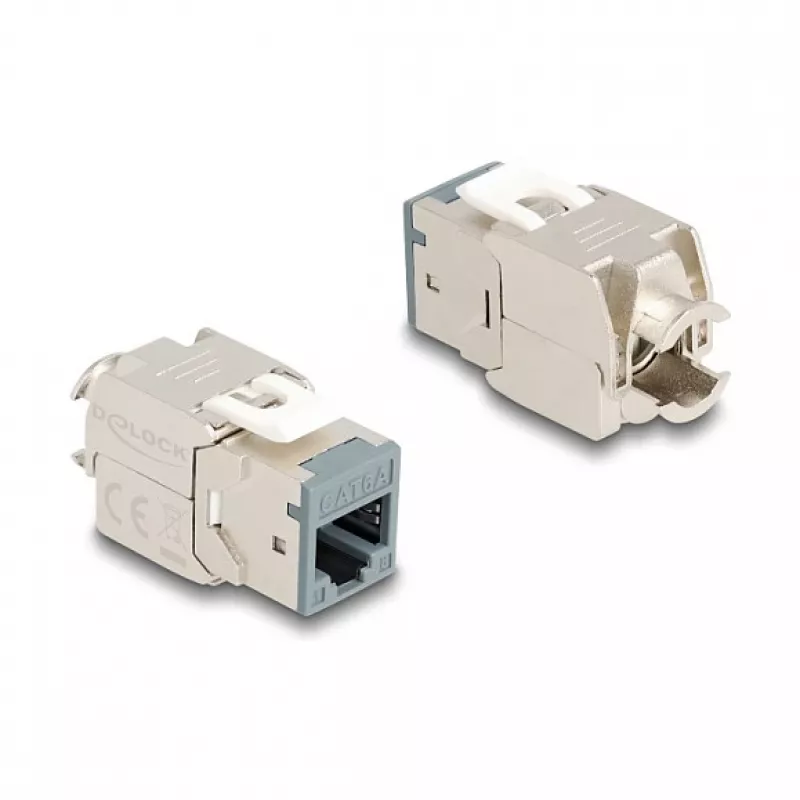“DeLOCK” keystone modulis 88120 Plokščias RJ-45 Pilka 10 vnt.