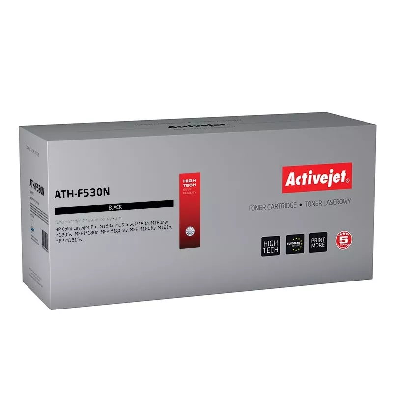 Activejet ATH-F530N dažų kasetė (pakaitalas HP 205A CF530A; Supreme; 1100 puslapių; juoda)