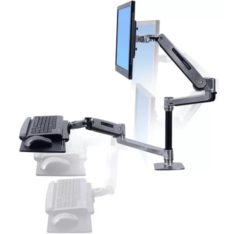 ERGOTRON WorkFit-LX, sėdimo-stovimo darbo stalo tvirtinimo sistema