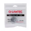 Keystone lizdas A-LAN MKB-U6-1 — RJ45 U/UTP Cat6, 22/26 AWG, juodas/baltas ABS korpusas