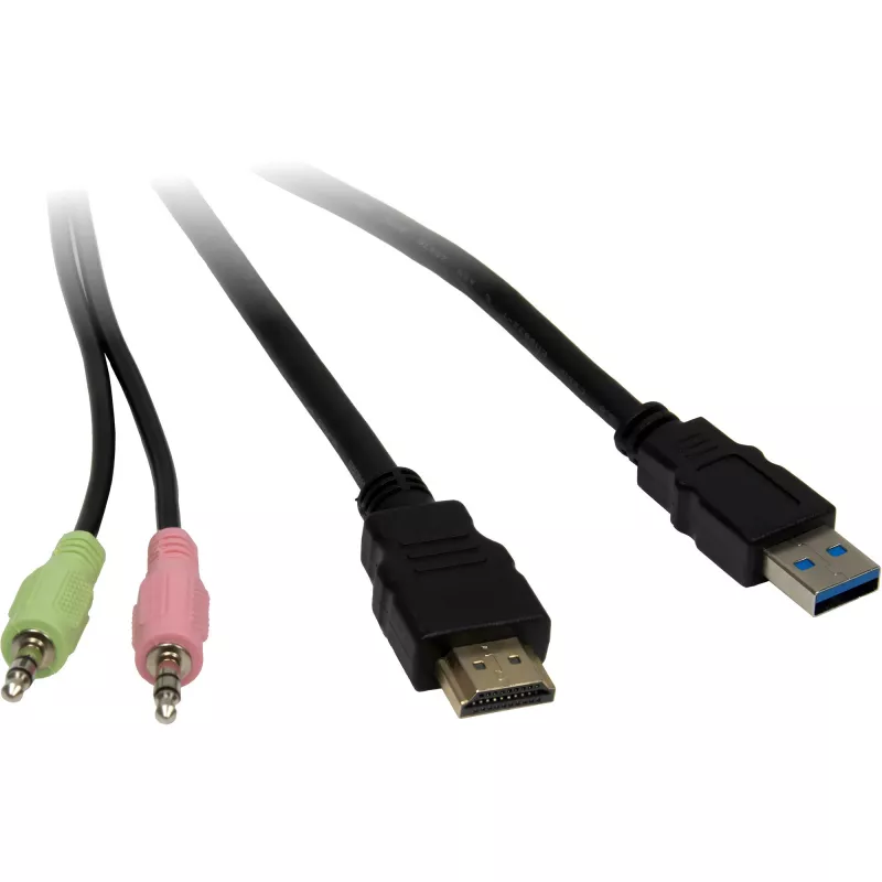 KVM jungiklis Inter-Tech IPC AS-41HUS 4 prievadų USB