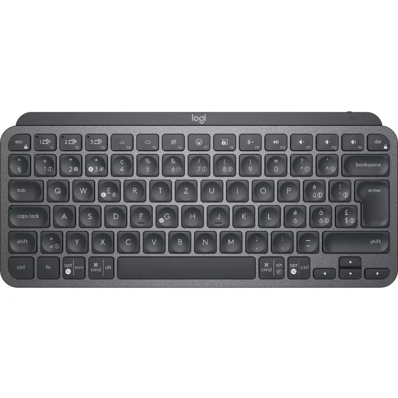 Logitech MX Keys Mini - klaviatūra - apšviečiama - Bluetooth - QWERTZ - šveicariška - grafito (920-010485)