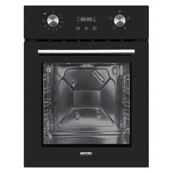 Įmontuojama elektrinė orkaitė MPM MPM-45-BO-23C, 50 l, 220–240 V, 2000 W, lietiminis ir sukamasis valdymas, juoda