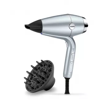 Plaukų džiovintuvas BABYLISS D773DE 2100 W, joninis, 3 šilumos / 2 greičiai, šalto oro pūtimas, 2 antgaliai, metalinis