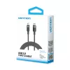 USB-C į C 2.0 Vention 3.1 5A 240W 2 m juodas laidas