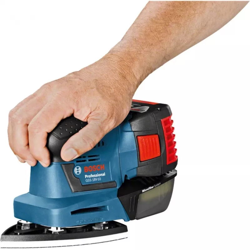 Bosch GSS 18V-10 Professional akumuliatorinis orbitinis šlifuoklis