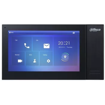 Video domofonas DAHUA VTH2421FB — 7 colių 1024×600 LCD, 1,5 W garsiakalbis, Fast Ethernet, G.711, TCP/IP, Linux