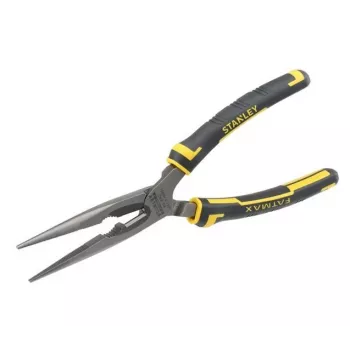 Plonanosės replės Stanley FatMax Long Nose Pliers Juoda Geltona 200 mm 203 g