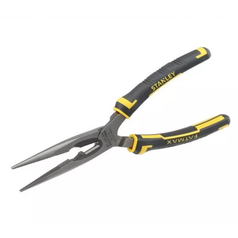 Plonanosės replės Stanley FatMax Long Nose Pliers Juoda Geltona 200 mm 203 g