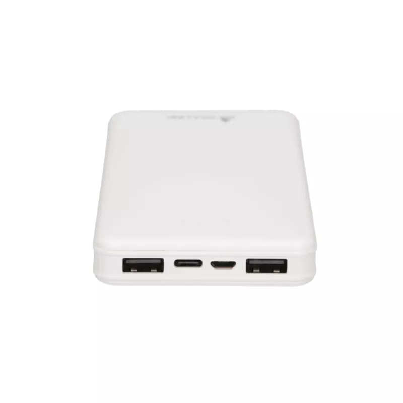 Išorinė baterija Extralink EPB-078W 10000 mAh balta, USB-C, 10 W išvestis, įkrauna iki 2 įrenginių
