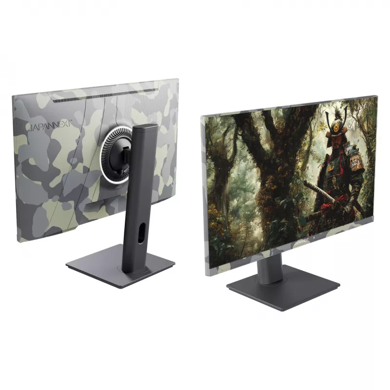 JAPANNEXT JN-IPS238FHD200F-HSP-CAMO kompiuterio monitorius 61 cm (24 col.) 1920 x 1080 taškų Full HD LCD juodas