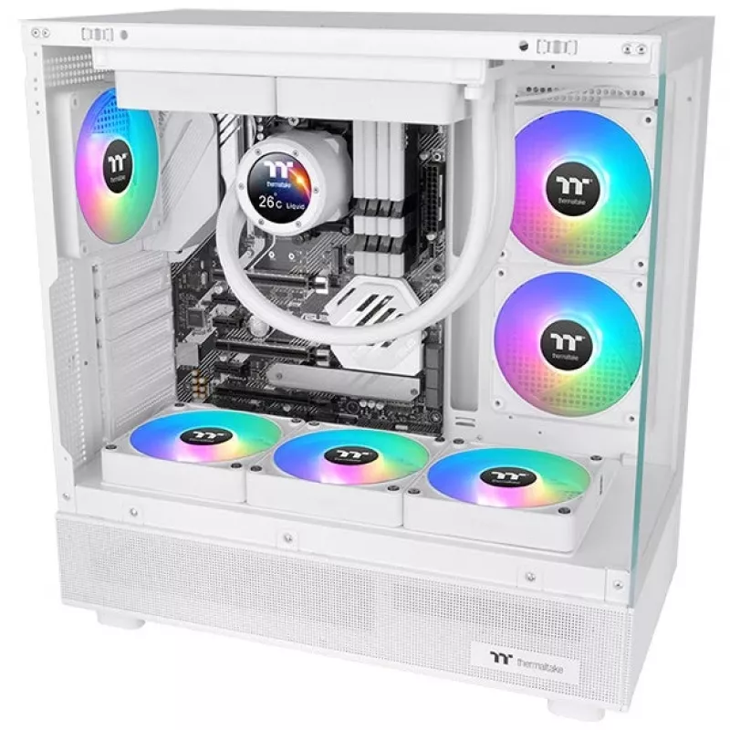 Ventiliatorius Thermaltake CT140 EX Reverse ARGB Sync PC aušinimo ventiliatorius baltas (3 ventiliatorių rinkinys)