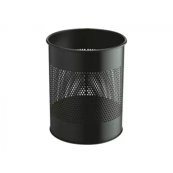 Patvari apvali šiukšliadėžė – 15 l – plieninė