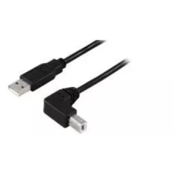Microconnect USBAB2ANGLE10 USB kabelis 10 m USB A USB B Juodas