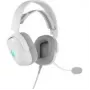 Ausinės QPAD GAMIAC HS71 laidinės su galvos lankeliu USB Type-C, circumauralinės, 20–20000 Hz, 2,2 m laidas, baltos