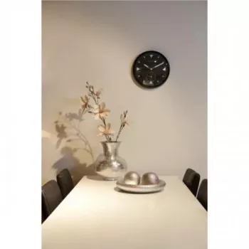 NeXtime klok 3049 Serious Juoda, Ø32 cm, Sieninis, Juoda
