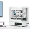 Thermalright TL-M10 Vision PC korpusas, Mini korpusas, mATX, RGB, Grūdintas stiklas - Baltas