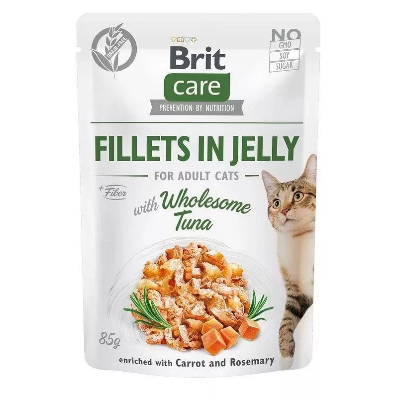 Šlapio kačių maisto maišeliai Brit Care FJ Skonių dėžutė želė 12 x 85 g