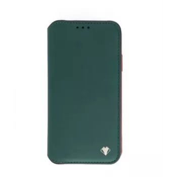 Išmanusis atverčiamas dėklas VixFox, skirtas Huawei P20 — apsauginis miško žalios spalvos aplanko tipo dėklas