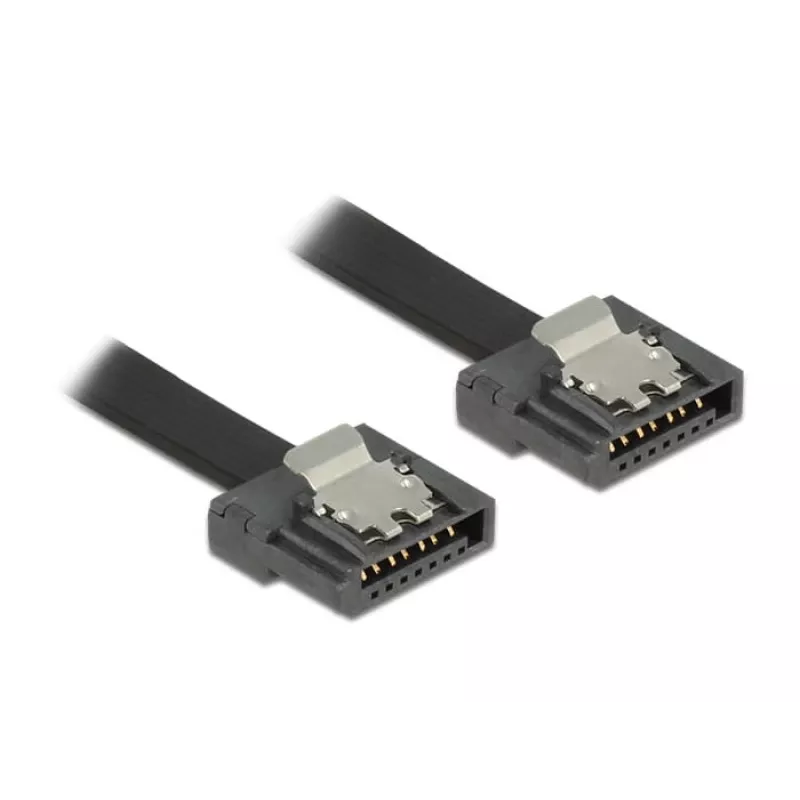 SATA laidas DeLOCK 83841 0,5 m SATA III 7 kontaktų juodas