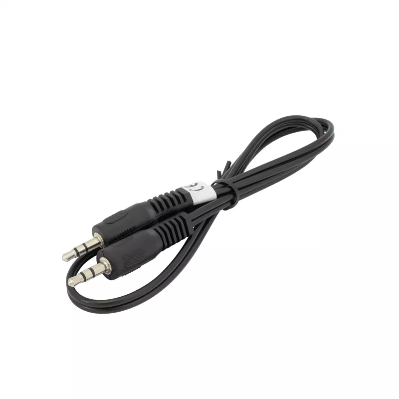 SBOX AUDIO CABEL 3.5 mm kištukas į kištuką 0.5 m juodas