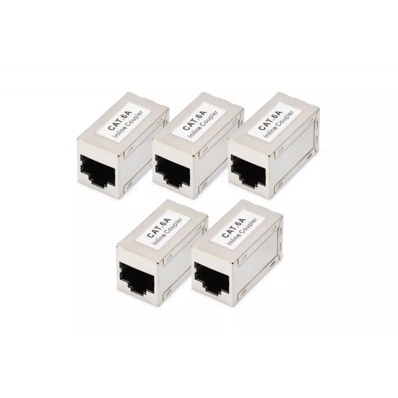 Digitus CAT 6A modulinės jungtys, ekranuotos, 5 vnt., RJ-45, paauksuoti kontaktai