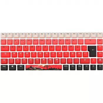 Mechaninė žaidimų klaviatūra Sharkoon SKILLER SGK50 S3 raudona juoda su RGB apšvietimu