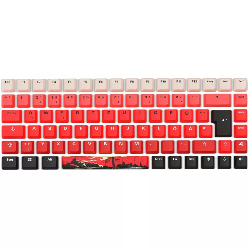 Mechaninė žaidimų klaviatūra Sharkoon SKILLER SGK50 S3 raudona juoda su RGB apšvietimu