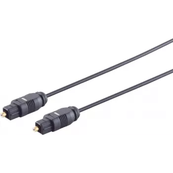 Garso kabelis S/CONN 69002-15 15 m TOSLINK juodas